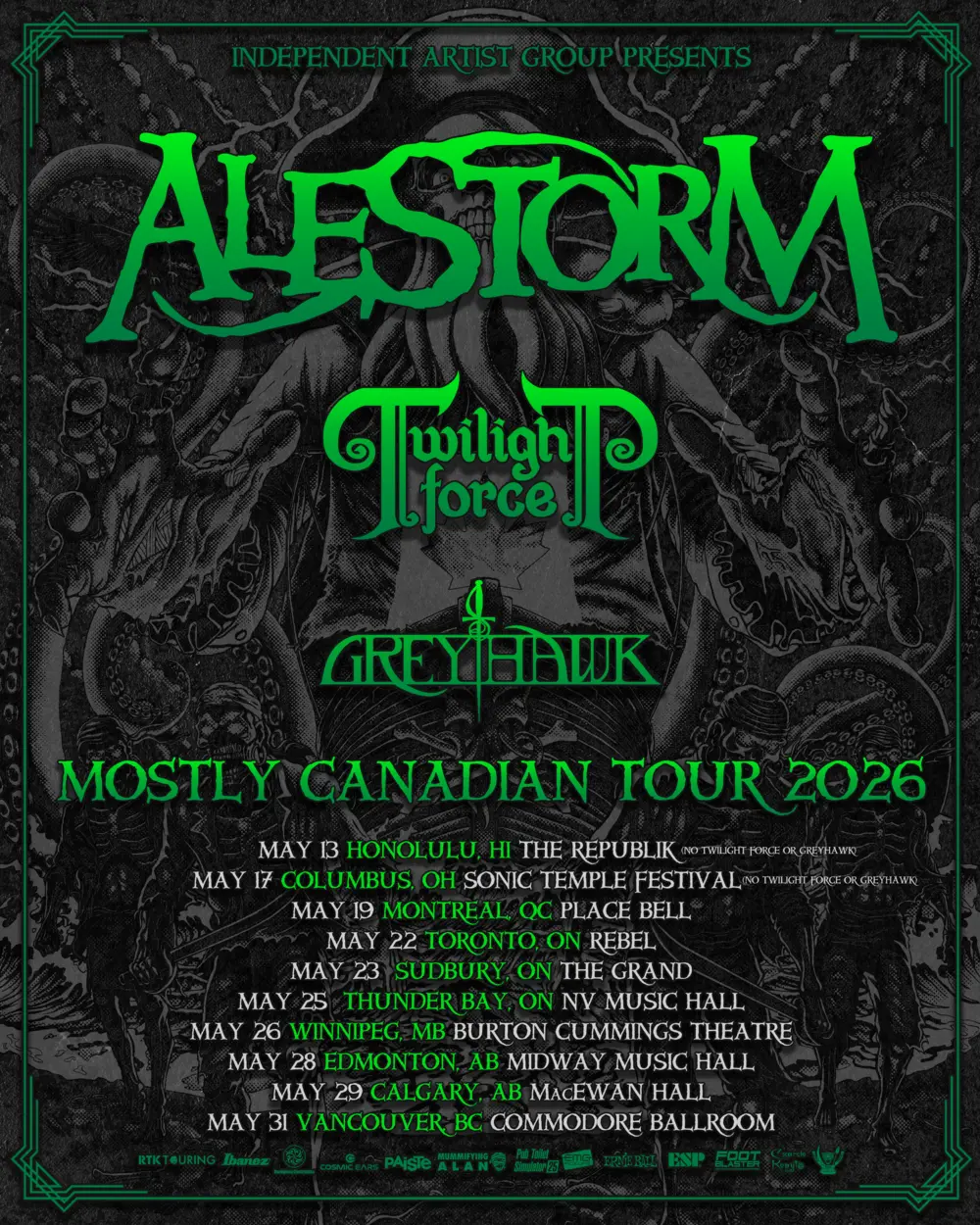 Mostly Canadian Tour 2026